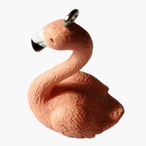 Miniature Flamingo Pendant Charm